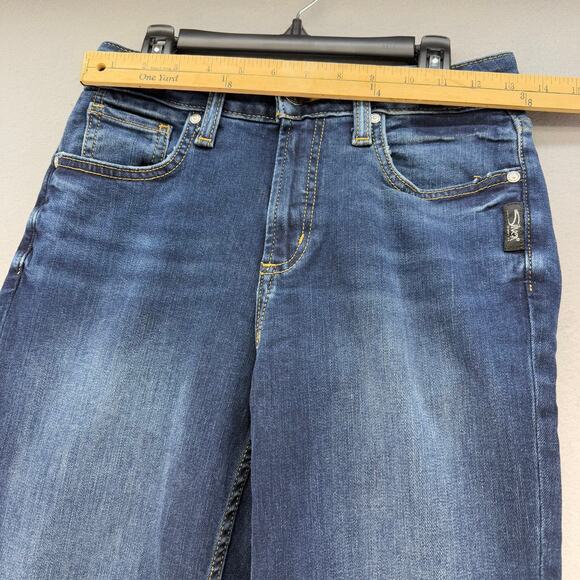 Silver Jeans Women's Jeans 27x31 (4) Blue Avery Straight Leg Preppy Normcore - Picture 12 of 16